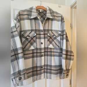 Plaid Button-Up Women's Shacket
